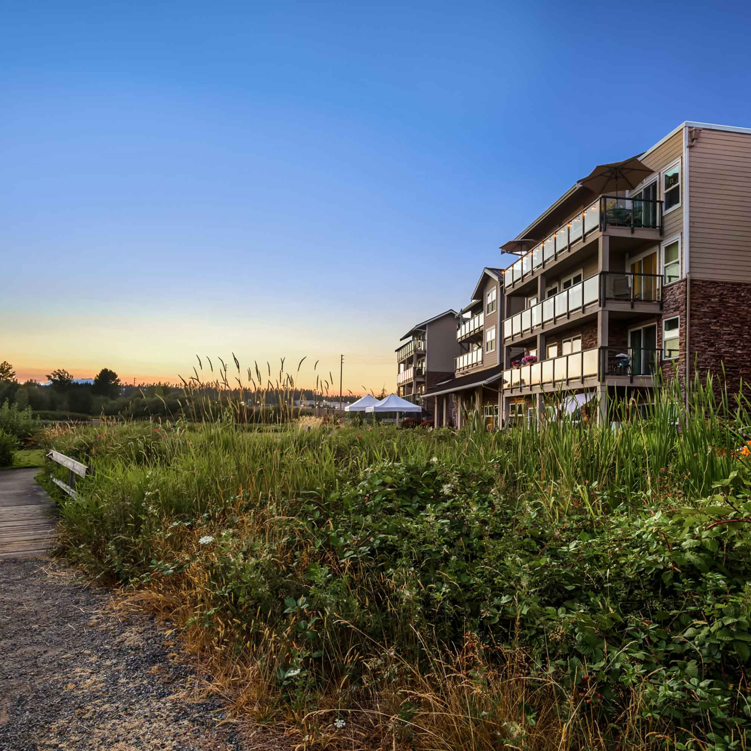 Waterfront path at Crista Shores